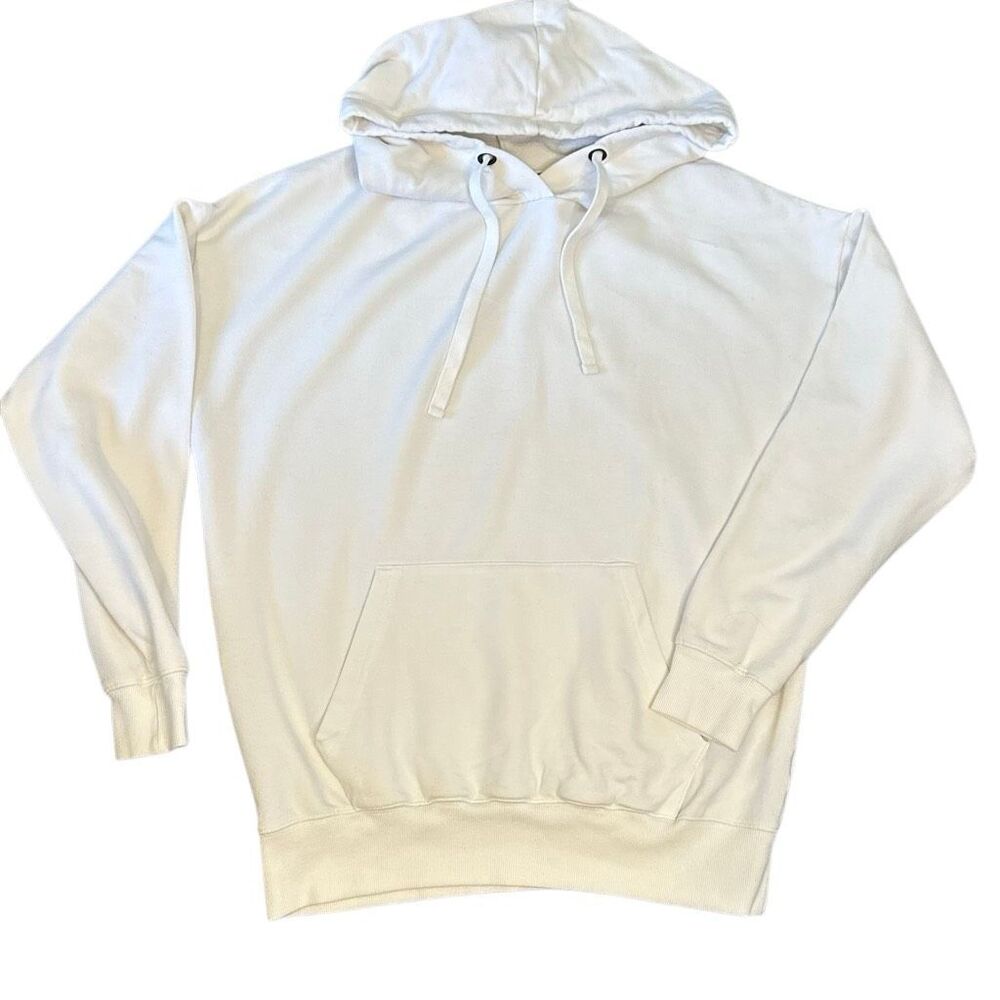Buffalo David Bitton White Sweatshirt Hoodie Mens Small